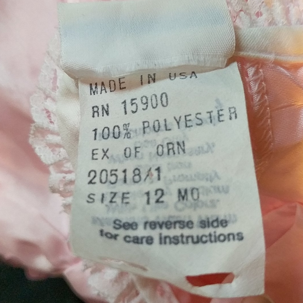Vintage Mothercare Pink Satin Dress - Picture 7 of 8